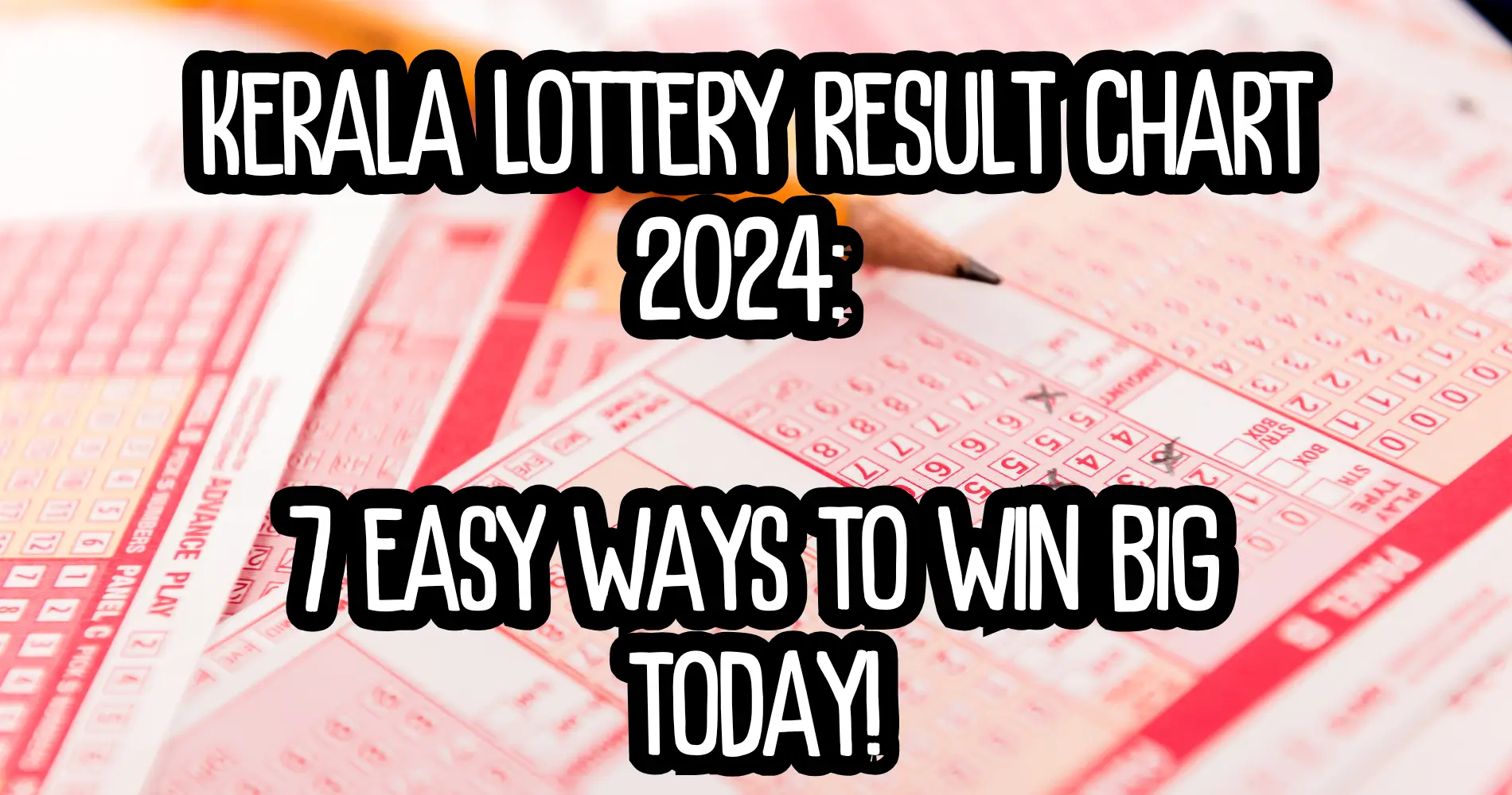 kerala lottery result chart 2024