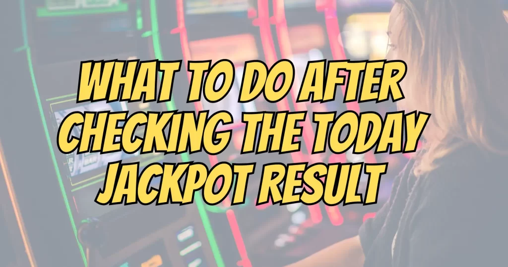 today jackpot result