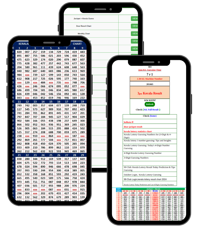 kerala lottery chart